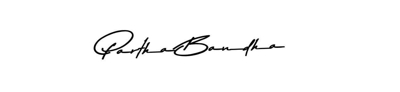 Design your own signature with our free online signature maker. With this signature software, you can create a handwritten (Asem Kandis PERSONAL USE) signature for name Partha Bandha. Partha Bandha signature style 9 images and pictures png