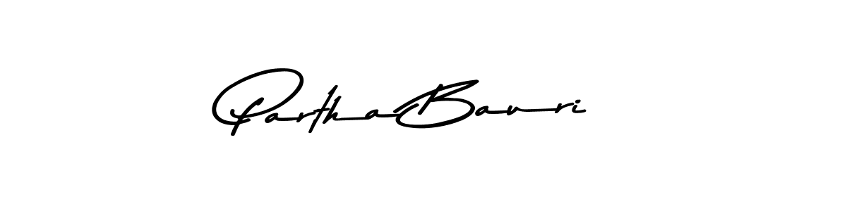 Design your own signature with our free online signature maker. With this signature software, you can create a handwritten (Asem Kandis PERSONAL USE) signature for name Partha Bauri. Partha Bauri signature style 9 images and pictures png