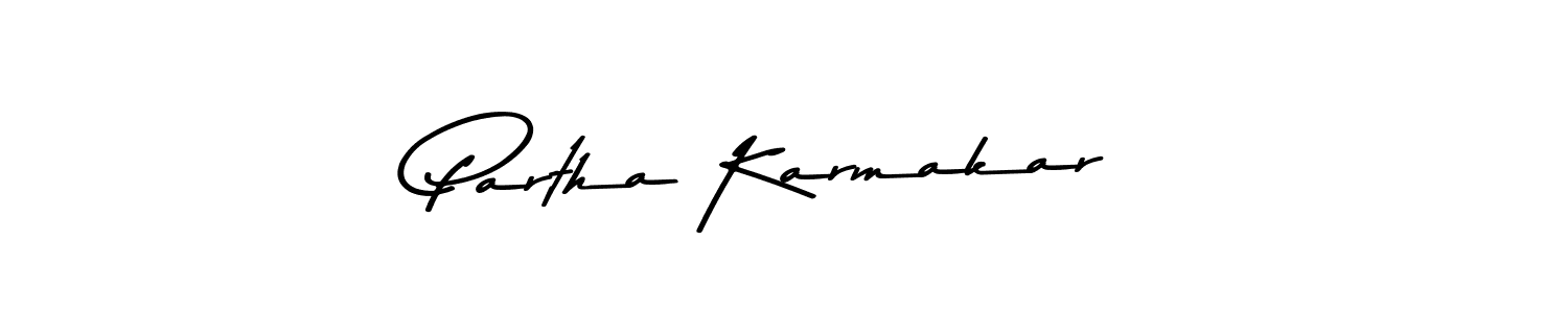 How to make Partha Karmakar signature? Asem Kandis PERSONAL USE is a professional autograph style. Create handwritten signature for Partha Karmakar name. Partha Karmakar signature style 9 images and pictures png