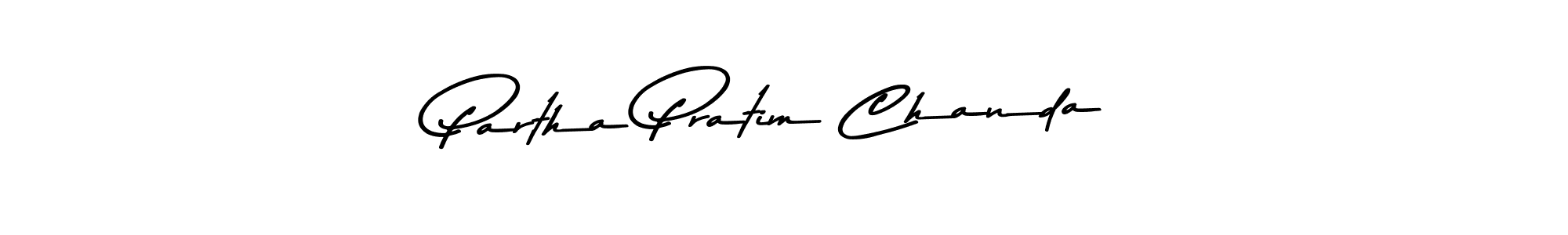 Create a beautiful signature design for name Partha Pratim Chanda. With this signature (Asem Kandis PERSONAL USE) fonts, you can make a handwritten signature for free. Partha Pratim Chanda signature style 9 images and pictures png