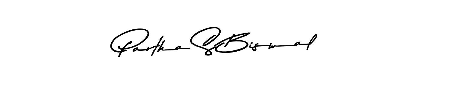 Also You can easily find your signature by using the search form. We will create Partha S Biswal name handwritten signature images for you free of cost using Asem Kandis PERSONAL USE sign style. Partha S Biswal signature style 9 images and pictures png