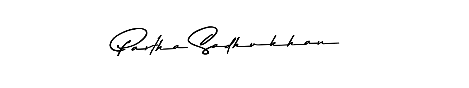 Create a beautiful signature design for name Partha Sadhukhan. With this signature (Asem Kandis PERSONAL USE) fonts, you can make a handwritten signature for free. Partha Sadhukhan signature style 9 images and pictures png