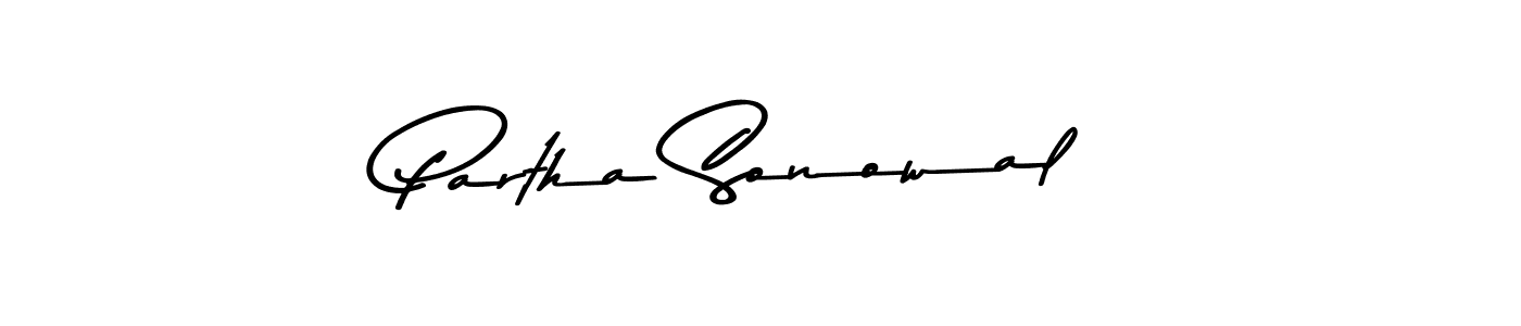 Use a signature maker to create a handwritten signature online. With this signature software, you can design (Asem Kandis PERSONAL USE) your own signature for name Partha Sonowal. Partha Sonowal signature style 9 images and pictures png