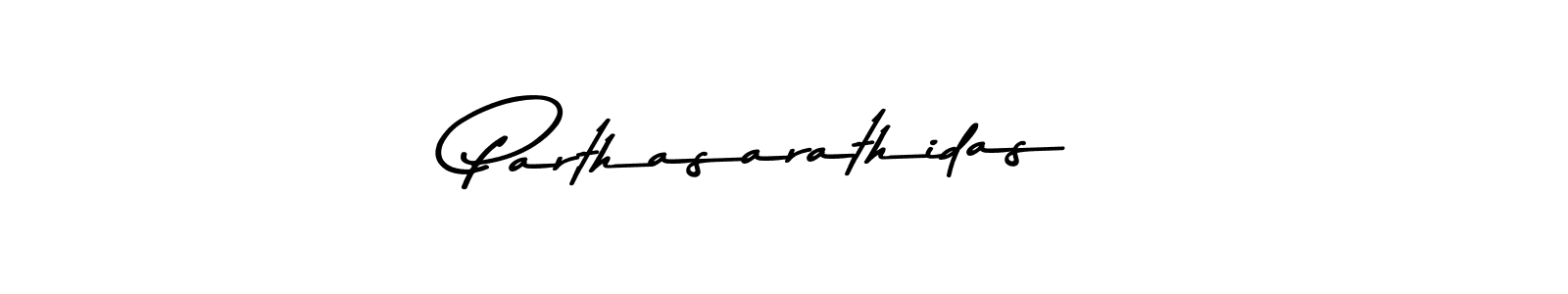 Design your own signature with our free online signature maker. With this signature software, you can create a handwritten (Asem Kandis PERSONAL USE) signature for name Parthasarathidas. Parthasarathidas signature style 9 images and pictures png