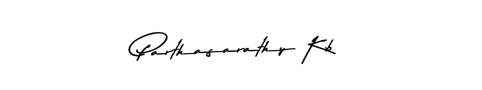 The best way (Asem Kandis PERSONAL USE) to make a short signature is to pick only two or three words in your name. The name Parthasarathy Kb include a total of six letters. For converting this name. Parthasarathy Kb signature style 9 images and pictures png