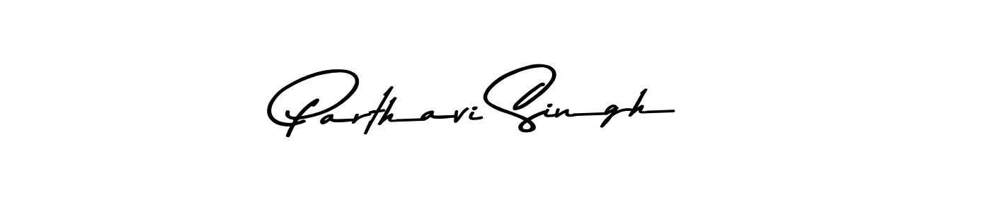 Create a beautiful signature design for name Parthavi Singh. With this signature (Asem Kandis PERSONAL USE) fonts, you can make a handwritten signature for free. Parthavi Singh signature style 9 images and pictures png