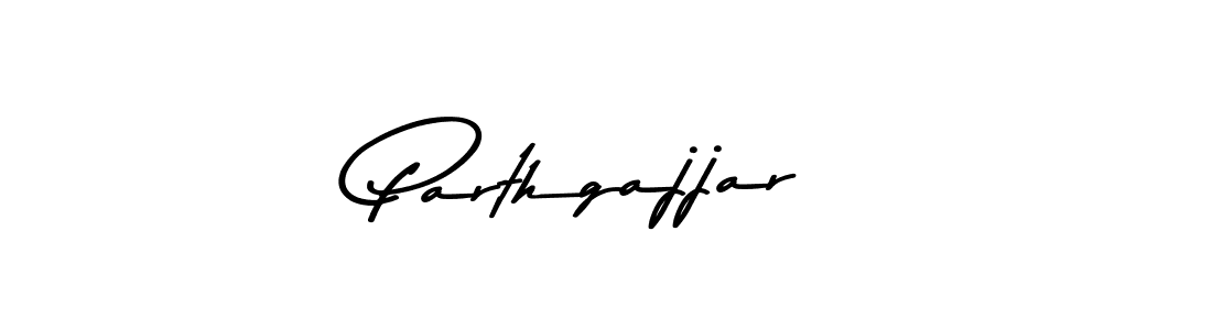 How to make Parthgajjar signature? Asem Kandis PERSONAL USE is a professional autograph style. Create handwritten signature for Parthgajjar name. Parthgajjar signature style 9 images and pictures png