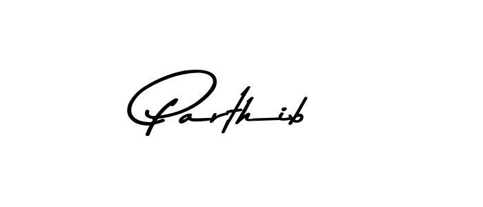 Create a beautiful signature design for name Parthib. With this signature (Asem Kandis PERSONAL USE) fonts, you can make a handwritten signature for free. Parthib signature style 9 images and pictures png