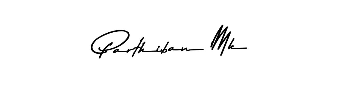 Create a beautiful signature design for name Parthiban Mk. With this signature (Asem Kandis PERSONAL USE) fonts, you can make a handwritten signature for free. Parthiban Mk signature style 9 images and pictures png