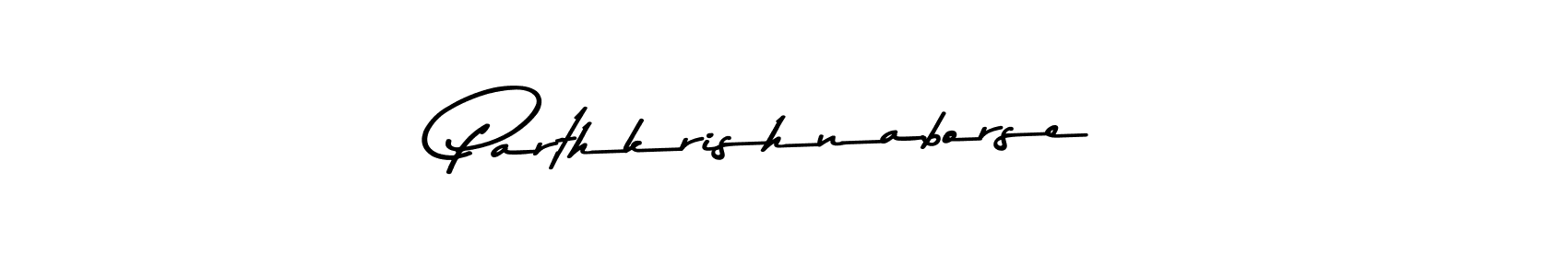 Use a signature maker to create a handwritten signature online. With this signature software, you can design (Asem Kandis PERSONAL USE) your own signature for name Parthkrishnaborse. Parthkrishnaborse signature style 9 images and pictures png