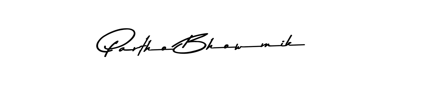 Asem Kandis PERSONAL USE is a professional signature style that is perfect for those who want to add a touch of class to their signature. It is also a great choice for those who want to make their signature more unique. Get Partho Bhowmik name to fancy signature for free. Partho Bhowmik signature style 9 images and pictures png