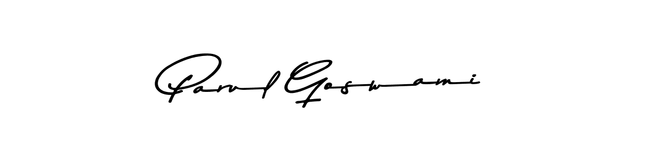 Similarly Asem Kandis PERSONAL USE is the best handwritten signature design. Signature creator online .You can use it as an online autograph creator for name Parul Goswami. Parul Goswami signature style 9 images and pictures png