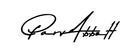 The Asem Kandis PERSONAL USE font transforms the name Parv Abbott into an executive sign with sharp precision and distinguished character. Parv Abbott signature style 9 images and pictures png