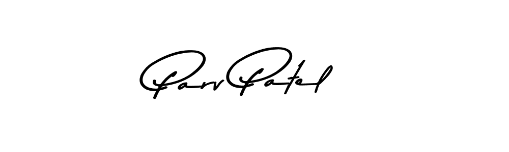 Parv Patel stylish signature style. Best Handwritten Sign (Asem Kandis PERSONAL USE) for my name. Handwritten Signature Collection Ideas for my name Parv Patel. Parv Patel signature style 9 images and pictures png