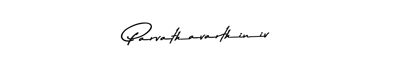 Create a beautiful signature design for name Parvathavarthiniv. With this signature (Asem Kandis PERSONAL USE) fonts, you can make a handwritten signature for free. Parvathavarthiniv signature style 9 images and pictures png