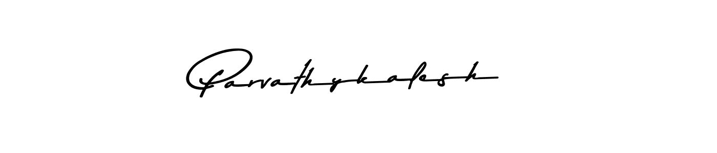 The best way (Asem Kandis PERSONAL USE) to make a short signature is to pick only two or three words in your name. The name Parvathykalesh include a total of six letters. For converting this name. Parvathykalesh signature style 9 images and pictures png