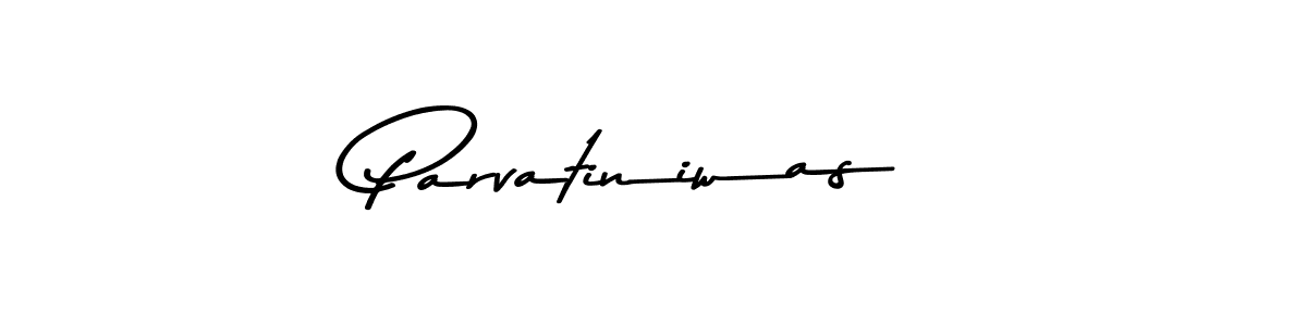 Design your own signature with our free online signature maker. With this signature software, you can create a handwritten (Asem Kandis PERSONAL USE) signature for name Parvatiniwas. Parvatiniwas signature style 9 images and pictures png