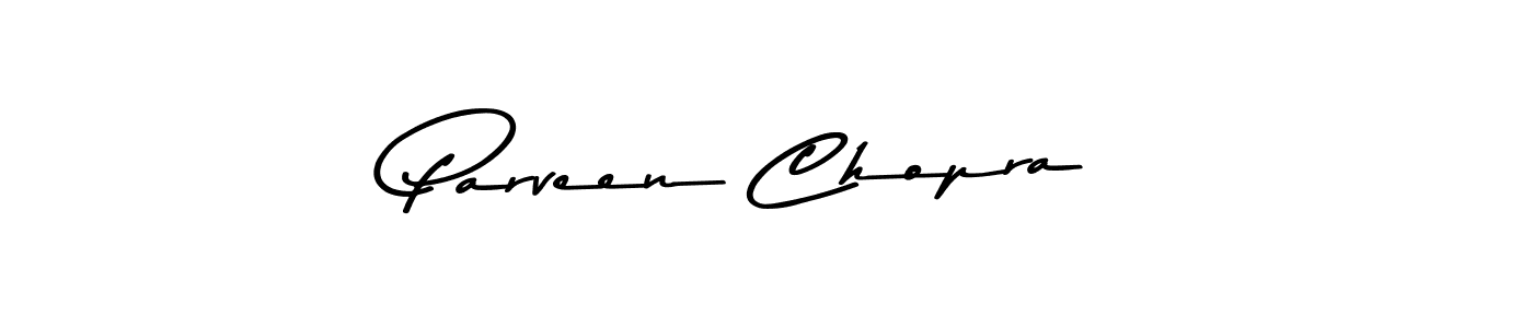 How to make Parveen Chopra name signature. Use Asem Kandis PERSONAL USE style for creating short signs online. This is the latest handwritten sign. Parveen Chopra signature style 9 images and pictures png