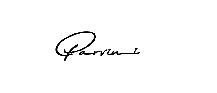 How to make Parvini name signature. Use Asem Kandis PERSONAL USE style for creating short signs online. This is the latest handwritten sign. Parvini signature style 9 images and pictures png