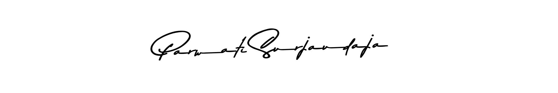 The best way (Asem Kandis PERSONAL USE) to make a short signature is to pick only two or three words in your name. The name Parwati Surjaudaja include a total of six letters. For converting this name. Parwati Surjaudaja signature style 9 images and pictures png