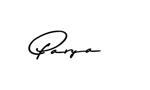 Parya stylish signature style. Best Handwritten Sign (Asem Kandis PERSONAL USE) for my name. Handwritten Signature Collection Ideas for my name Parya. Parya signature style 9 images and pictures png