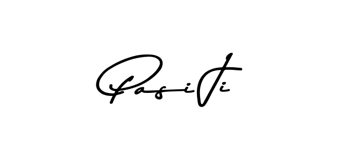 You should practise on your own different ways (Asem Kandis PERSONAL USE) to write your name (Pasi Ji) in signature. don't let someone else do it for you. Pasi Ji signature style 9 images and pictures png