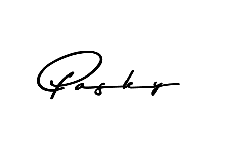 Pasky stylish signature style. Best Handwritten Sign (Asem Kandis PERSONAL USE) for my name. Handwritten Signature Collection Ideas for my name Pasky. Pasky signature style 9 images and pictures png