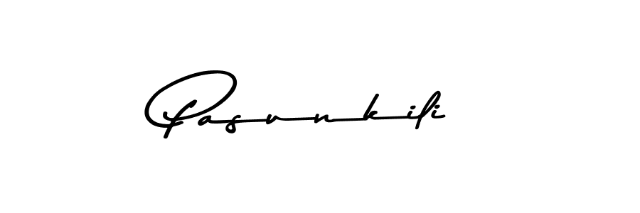 How to make Pasunkili name signature. Use Asem Kandis PERSONAL USE style for creating short signs online. This is the latest handwritten sign. Pasunkili signature style 9 images and pictures png