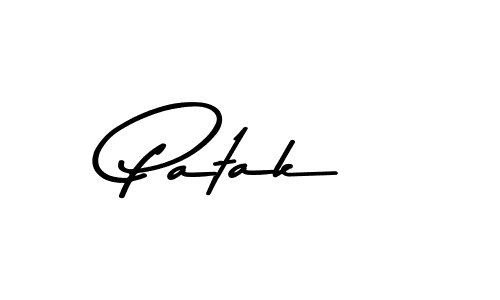 Design your own signature with our free online signature maker. With this signature software, you can create a handwritten (Asem Kandis PERSONAL USE) signature for name Patak. Patak signature style 9 images and pictures png