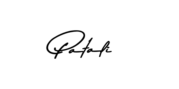 How to make Patali name signature. Use Asem Kandis PERSONAL USE style for creating short signs online. This is the latest handwritten sign. Patali signature style 9 images and pictures png