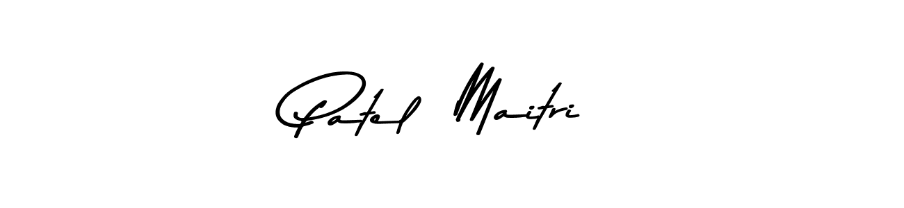 Make a beautiful signature design for name Patel  Maitri. With this signature (Asem Kandis PERSONAL USE) style, you can create a handwritten signature for free. Patel  Maitri signature style 9 images and pictures png