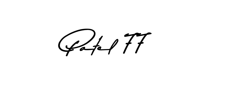 Design your own signature with our free online signature maker. With this signature software, you can create a handwritten (Asem Kandis PERSONAL USE) signature for name Patel 77. Patel 77 signature style 9 images and pictures png