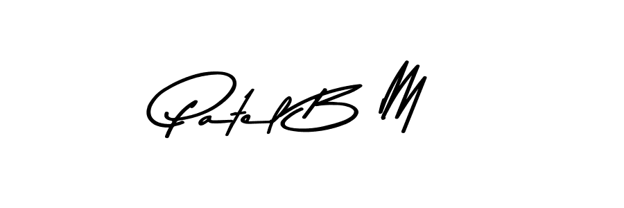Similarly Asem Kandis PERSONAL USE is the best handwritten signature design. Signature creator online .You can use it as an online autograph creator for name Patel B M. Patel B M signature style 9 images and pictures png