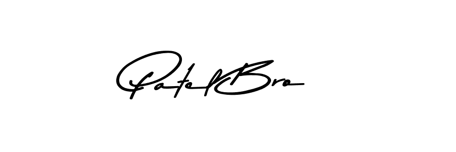 Make a beautiful signature design for name Patel Bro. With this signature (Asem Kandis PERSONAL USE) style, you can create a handwritten signature for free. Patel Bro signature style 9 images and pictures png