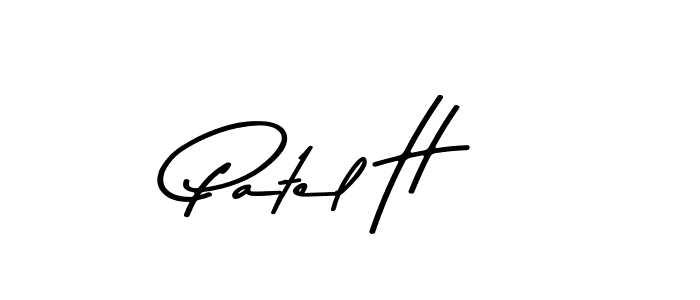 Make a beautiful signature design for name Patel H. Use this online signature maker to create a handwritten signature for free. Patel H signature style 9 images and pictures png