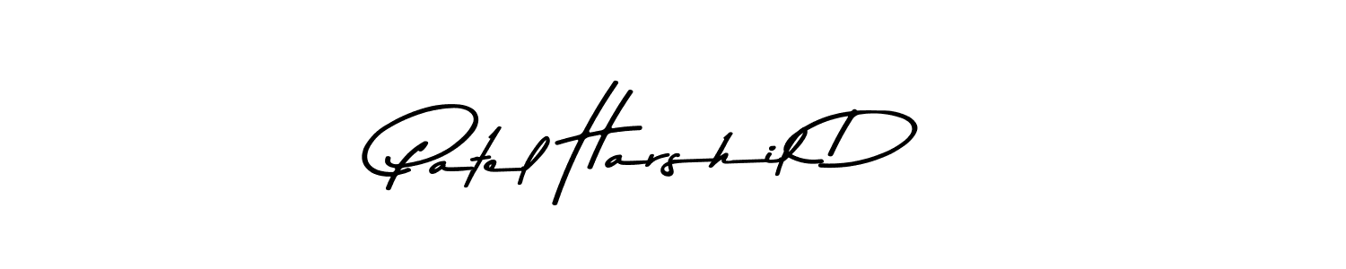 Patel Harshil D stylish signature style. Best Handwritten Sign (Asem Kandis PERSONAL USE) for my name. Handwritten Signature Collection Ideas for my name Patel Harshil D. Patel Harshil D signature style 9 images and pictures png