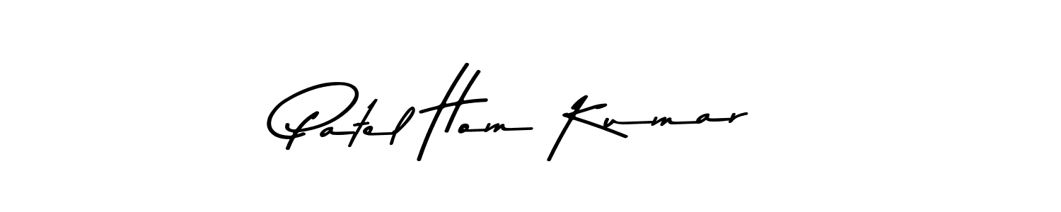 It looks lik you need a new signature style for name Patel Hom Kumar. Design unique handwritten (Asem Kandis PERSONAL USE) signature with our free signature maker in just a few clicks. Patel Hom Kumar signature style 9 images and pictures png