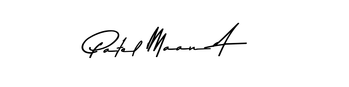 How to make Patel Maan A signature? Asem Kandis PERSONAL USE is a professional autograph style. Create handwritten signature for Patel Maan A name. Patel Maan A signature style 9 images and pictures png