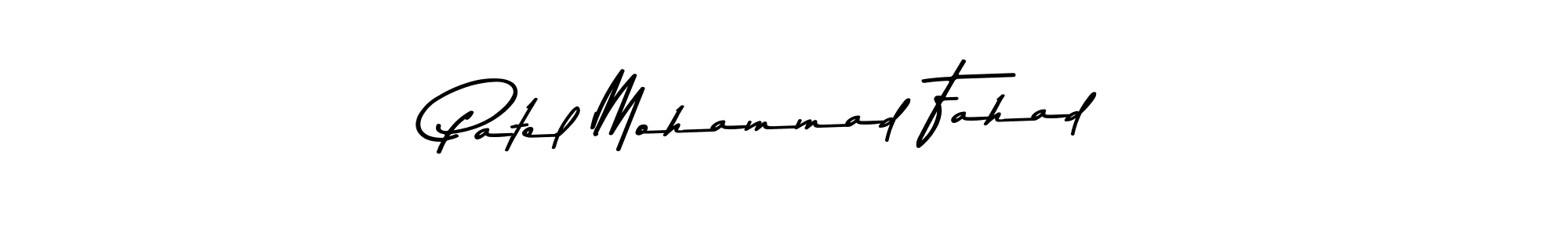 Use a signature maker to create a handwritten signature online. With this signature software, you can design (Asem Kandis PERSONAL USE) your own signature for name Patel Mohammad Fahad. Patel Mohammad Fahad signature style 9 images and pictures png