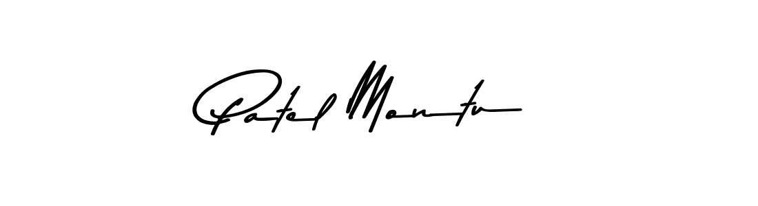 Create a beautiful signature design for name Patel Montu. With this signature (Asem Kandis PERSONAL USE) fonts, you can make a handwritten signature for free. Patel Montu signature style 9 images and pictures png