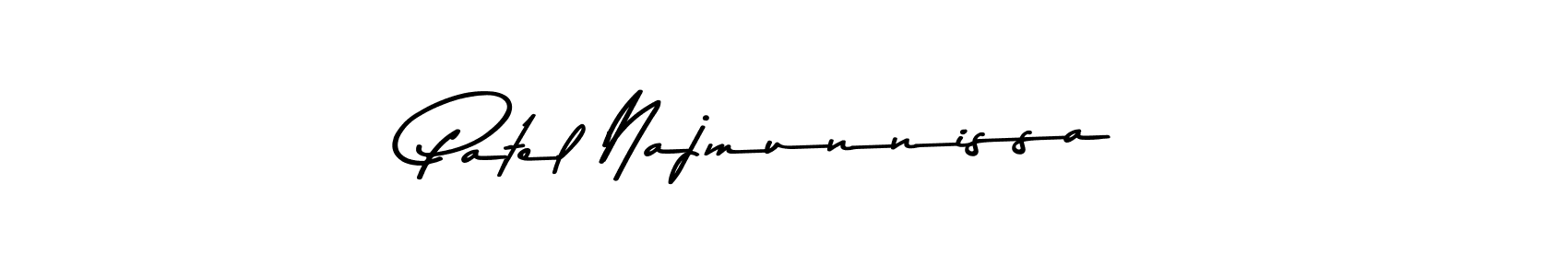 Here are the top 10 professional signature styles for the name Patel Najmunnissa. These are the best autograph styles you can use for your name. Patel Najmunnissa signature style 9 images and pictures png
