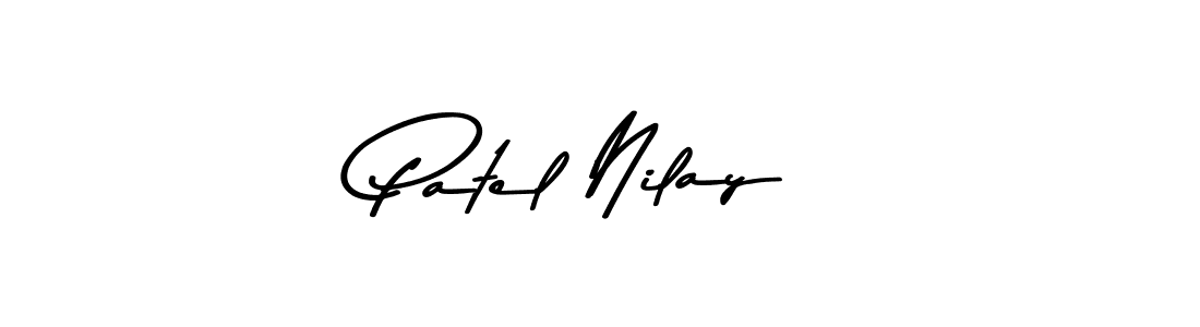 Design your own signature with our free online signature maker. With this signature software, you can create a handwritten (Asem Kandis PERSONAL USE) signature for name Patel Nilay. Patel Nilay signature style 9 images and pictures png