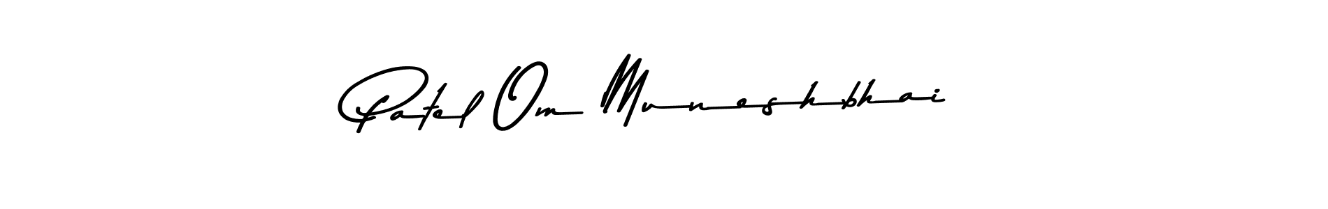 if you are searching for the best signature style for your name Patel Om Muneshbhai. so please give up your signature search. here we have designed multiple signature styles  using Asem Kandis PERSONAL USE. Patel Om Muneshbhai signature style 9 images and pictures png