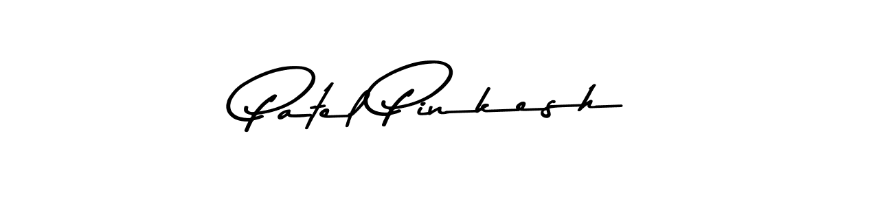 Make a beautiful signature design for name Patel Pinkesh. With this signature (Asem Kandis PERSONAL USE) style, you can create a handwritten signature for free. Patel Pinkesh signature style 9 images and pictures png