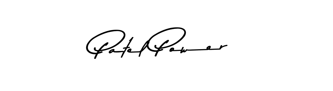 How to make Patel Power name signature. Use Asem Kandis PERSONAL USE style for creating short signs online. This is the latest handwritten sign. Patel Power signature style 9 images and pictures png