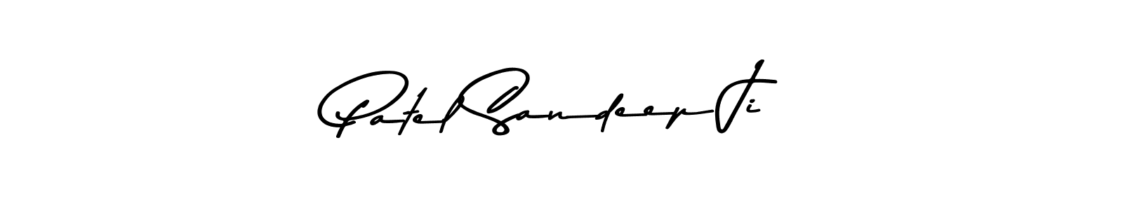 Design your own signature with our free online signature maker. With this signature software, you can create a handwritten (Asem Kandis PERSONAL USE) signature for name Patel Sandeep Ji. Patel Sandeep Ji signature style 9 images and pictures png