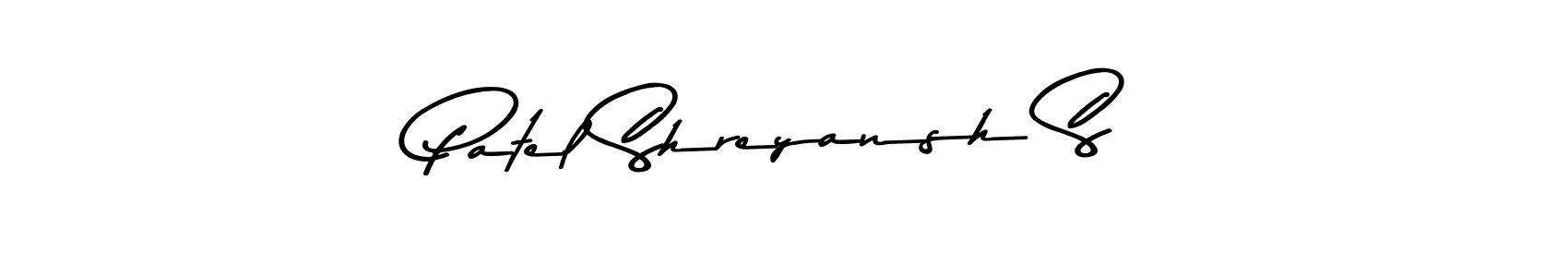 Also You can easily find your signature by using the search form. We will create Patel Shreyansh S name handwritten signature images for you free of cost using Asem Kandis PERSONAL USE sign style. Patel Shreyansh S signature style 9 images and pictures png