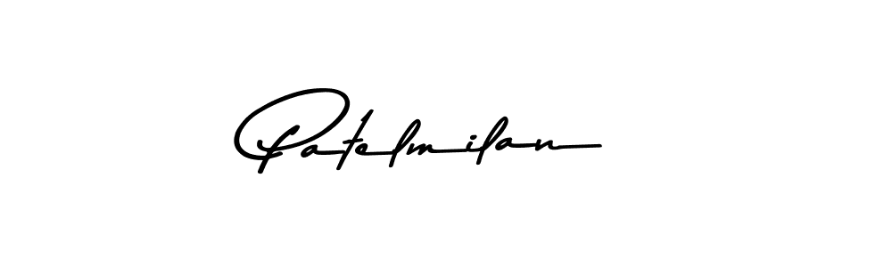 Similarly Asem Kandis PERSONAL USE is the best handwritten signature design. Signature creator online .You can use it as an online autograph creator for name Patelmilan. Patelmilan signature style 9 images and pictures png