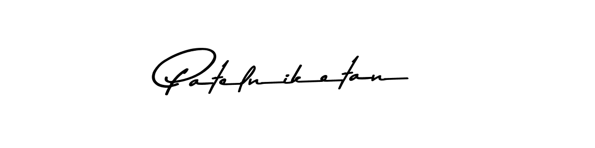 How to make Patelniketan signature? Asem Kandis PERSONAL USE is a professional autograph style. Create handwritten signature for Patelniketan name. Patelniketan signature style 9 images and pictures png