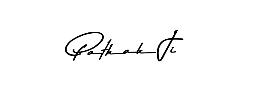 Design your own signature with our free online signature maker. With this signature software, you can create a handwritten (Asem Kandis PERSONAL USE) signature for name Pathak Ji. Pathak Ji signature style 9 images and pictures png